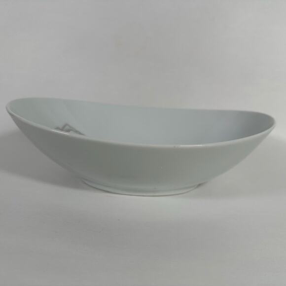 Noritake Edenrose 10" Oval Vegetable Bowl Gray/Pink/White Roses VTG - Picture 4 of 16